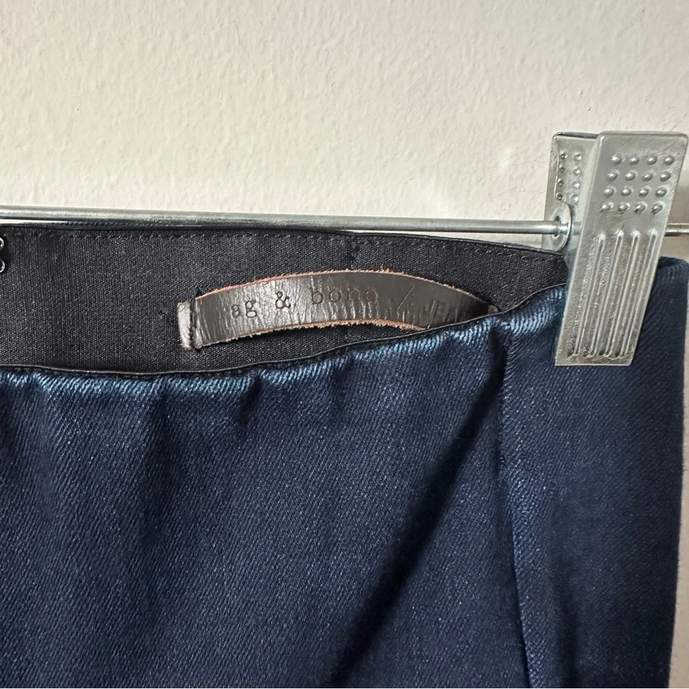 Rag & Bone Georgie Indigo Tailored Pants Slim Trouser Size 2